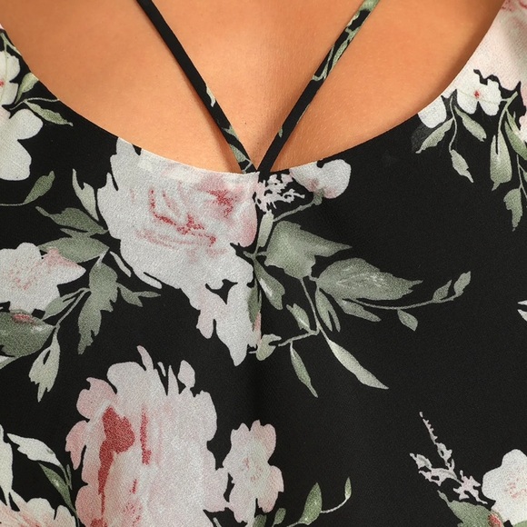 Lulu’s Strappy Floral Print Cami Top - Picture 5 of 9